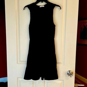 Black ruffle short dress Size Small. NWOT